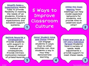 5 Ways To Improve Classroom Culture – 4 O'Clock Faculty