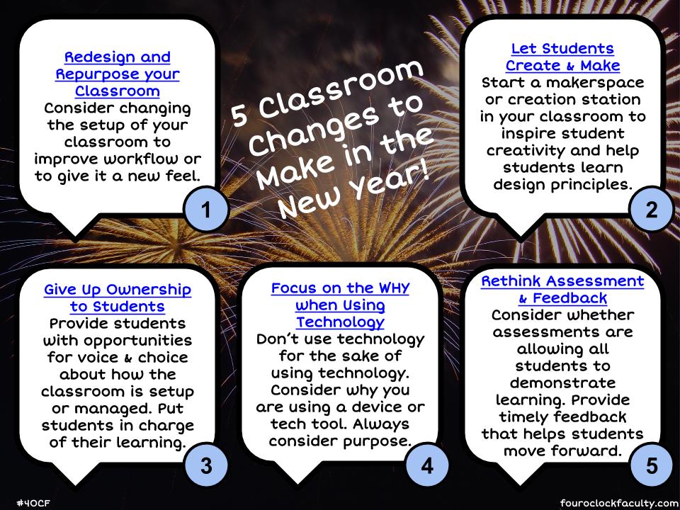 5 Classroom Changes to Make in the New Year!