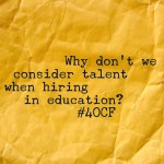 Considering Talent in Education