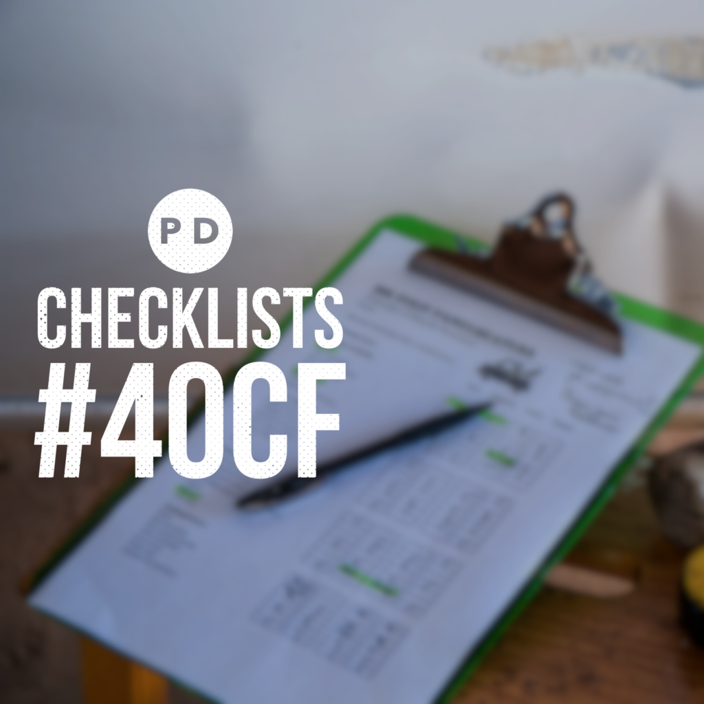 PD Checklists
