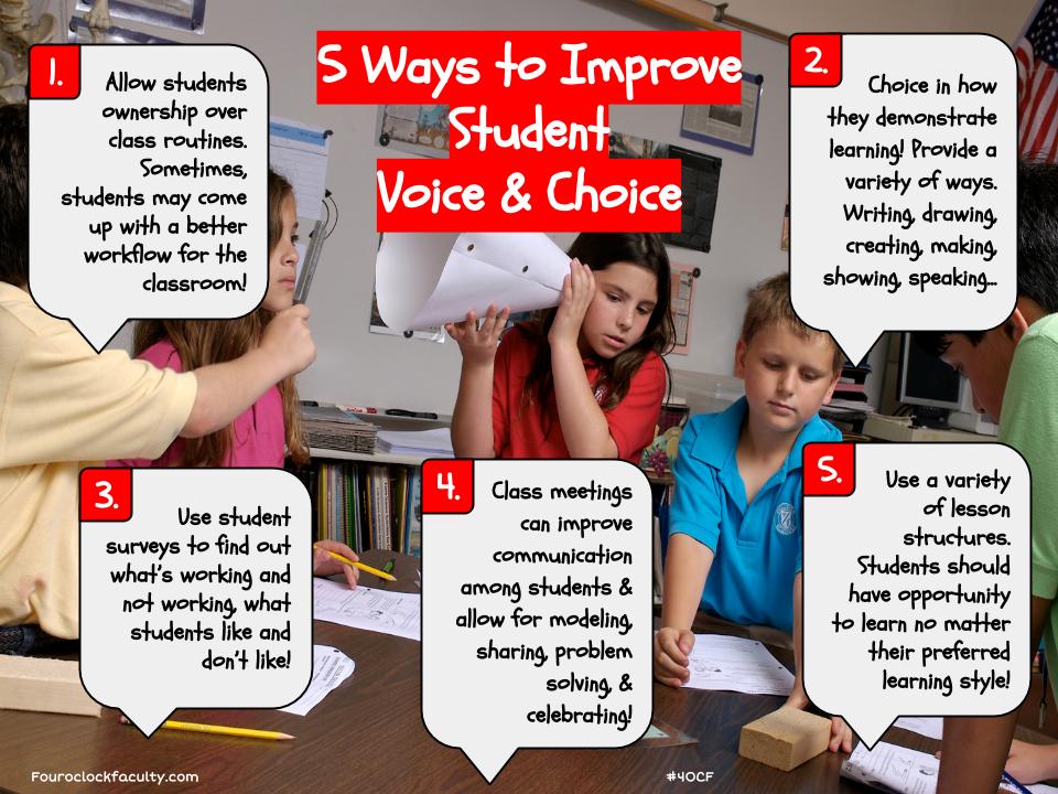 5 Ways to Improve Student Voice & Choice