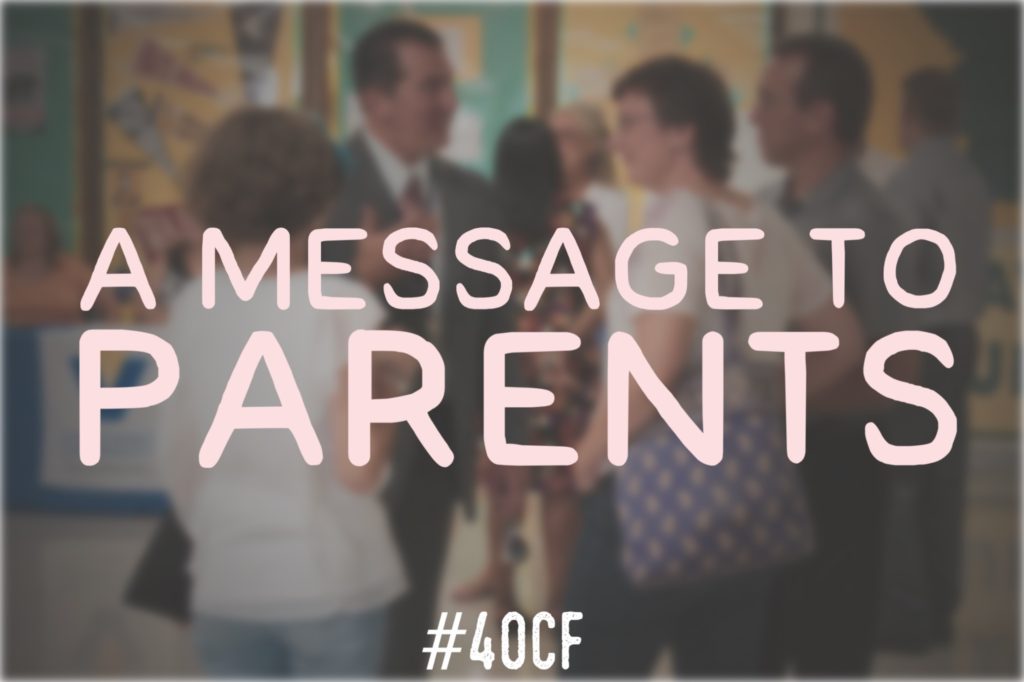 A Message to Parents