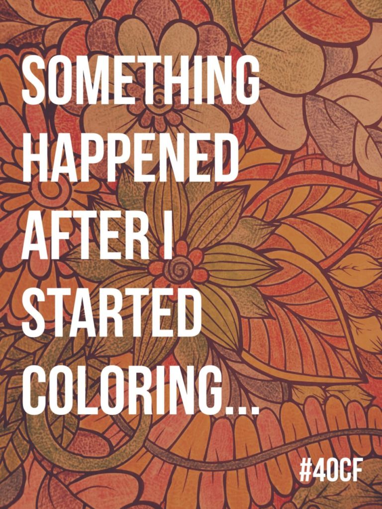 A Grown Man Coloring