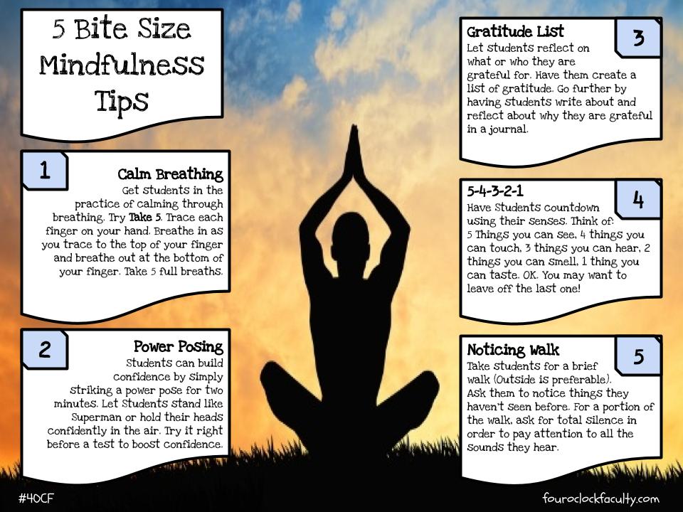 5 Bite Size Mindfulness Tips