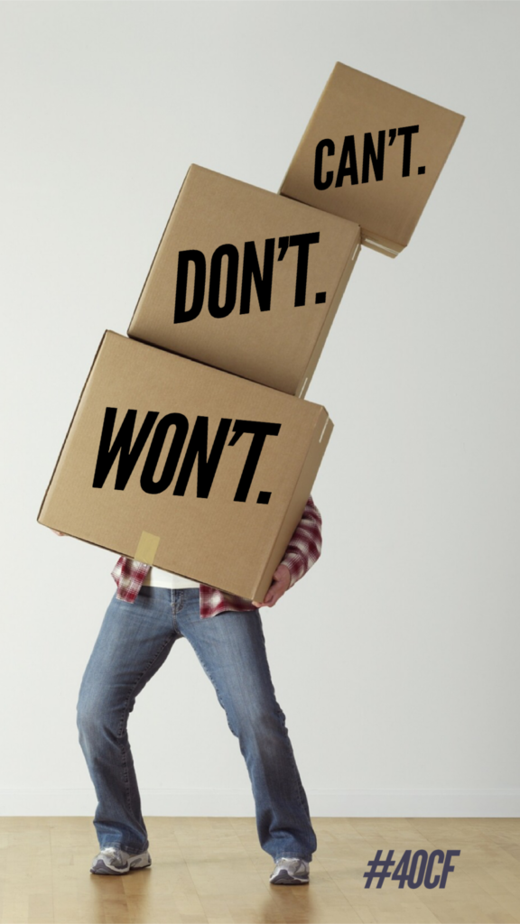 Can’t Don’t Won’t