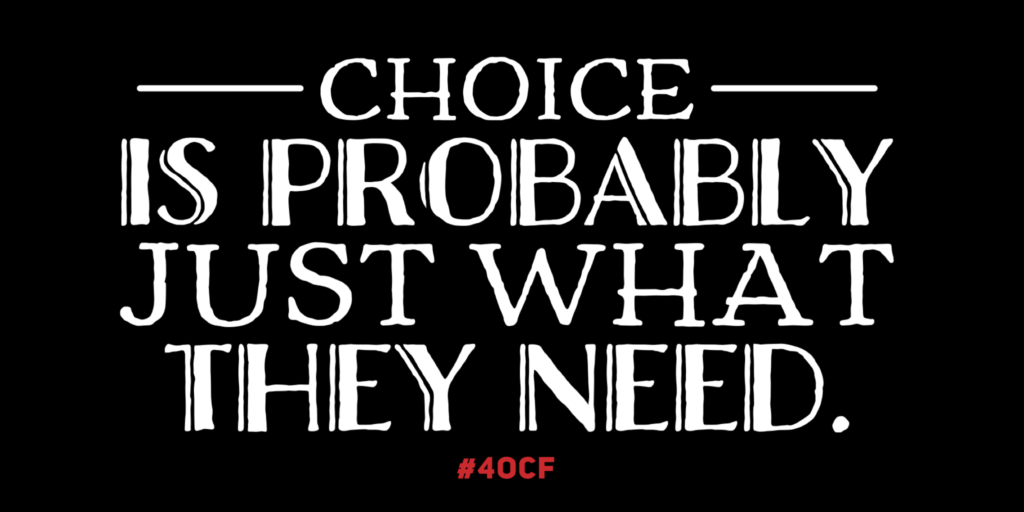 Can’t Make a Choice