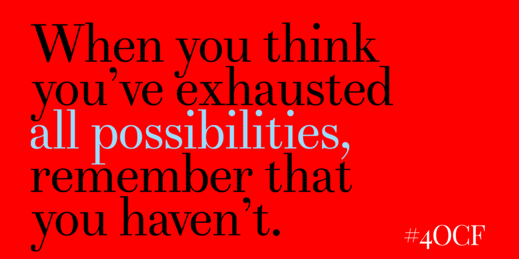 Giving Up