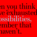 Giving Up