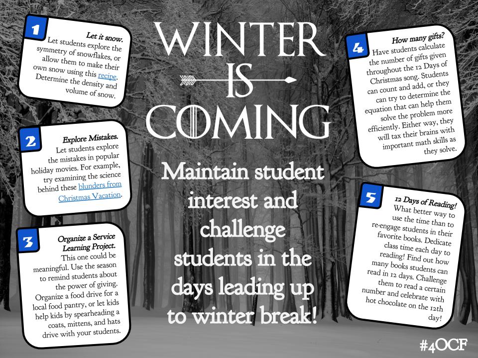 Winter is Coming!