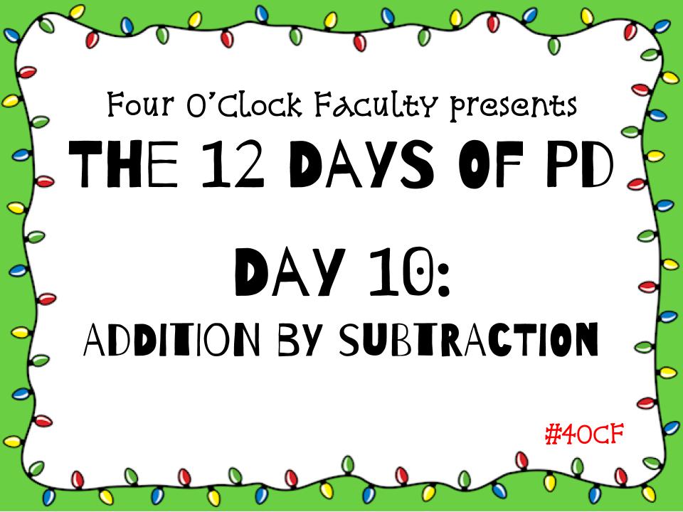 12 Days of PD – Day 10