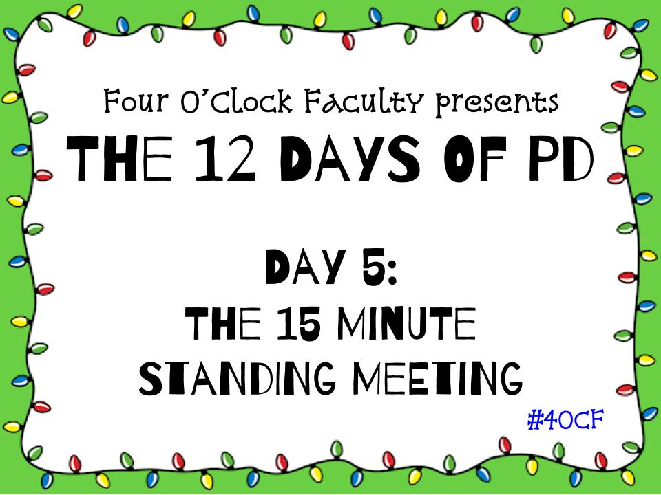 12 Days of PD – Day 5