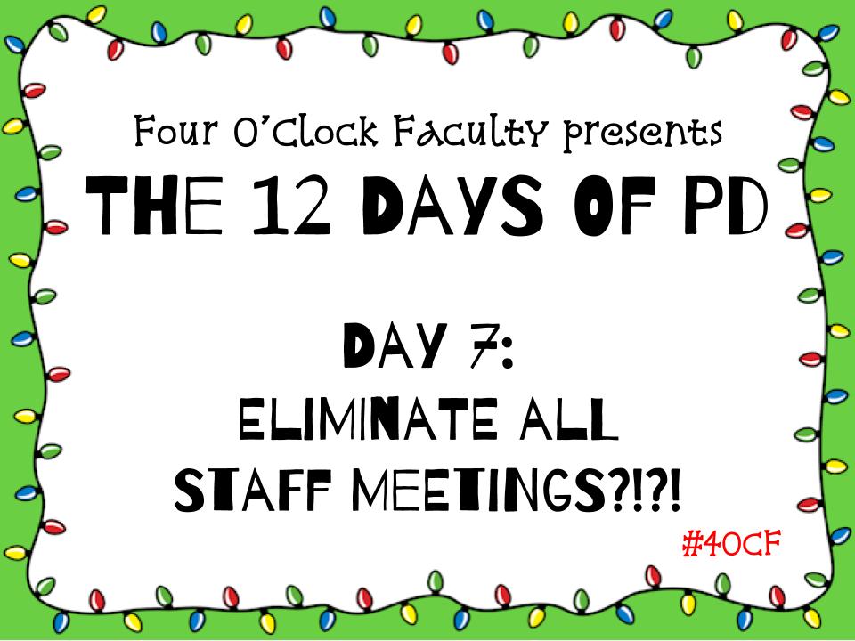 12 Days of PD – Day 7