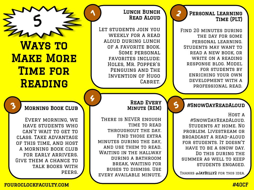 5 Ways to Make More Time for Reading