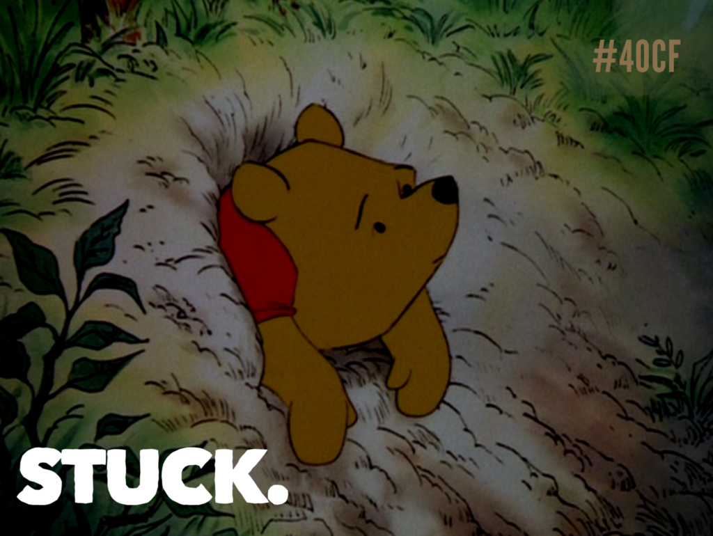 Stuck.