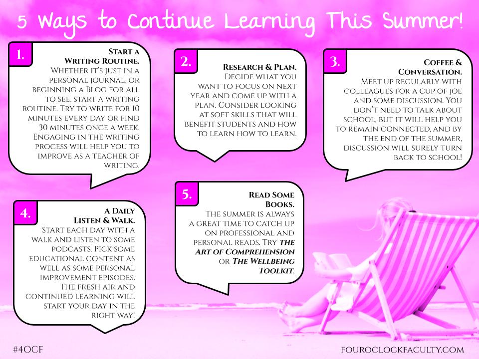5 Ways To Continue Learning This Summer!