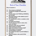The EOY Checklist