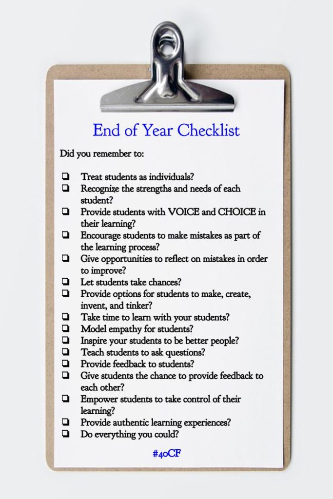 The EOY Checklist