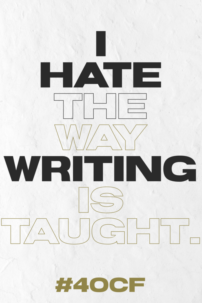 How Writing is Taught