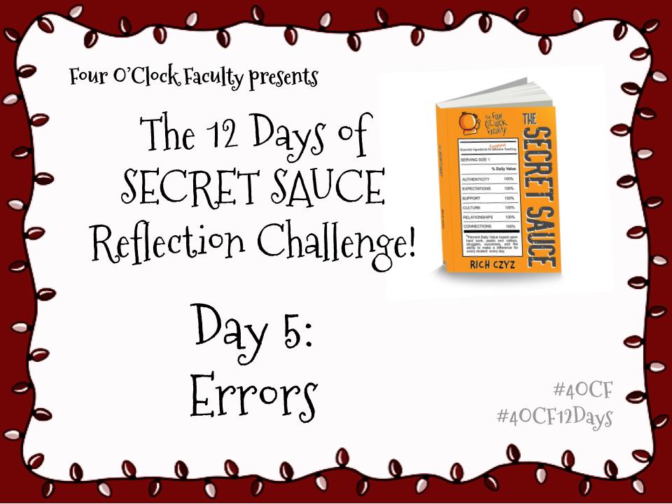 12 Days of SECRET SAUCE – Day 5