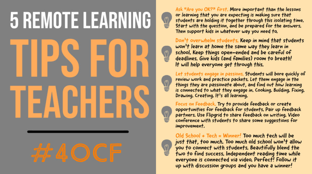 5 Remote Learning Tips for Teachers