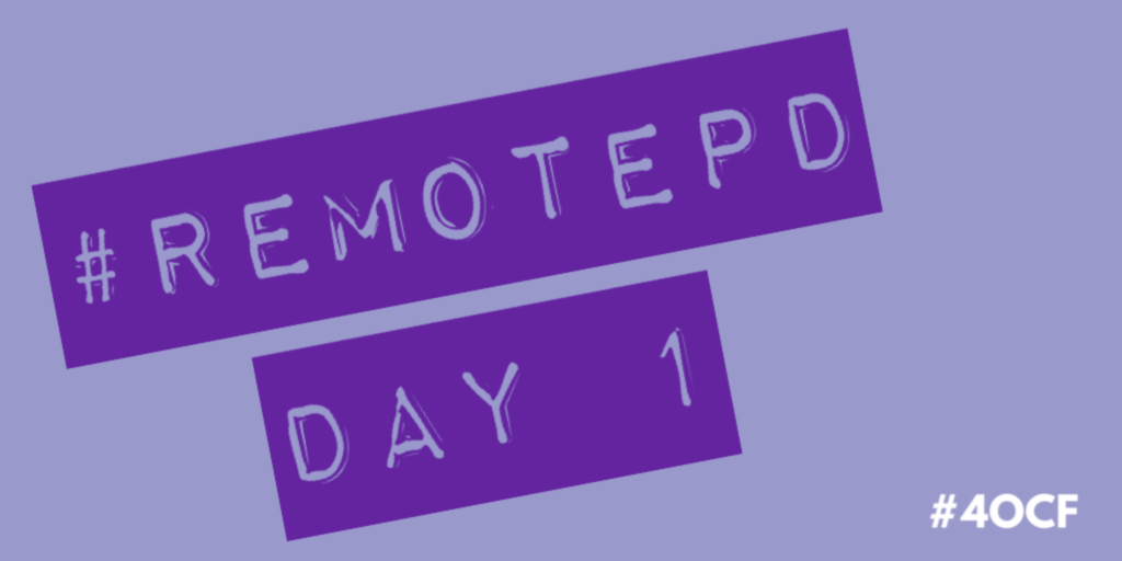 #RemotePD Day 1
