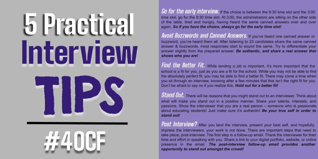 5 Practical Interview Tips