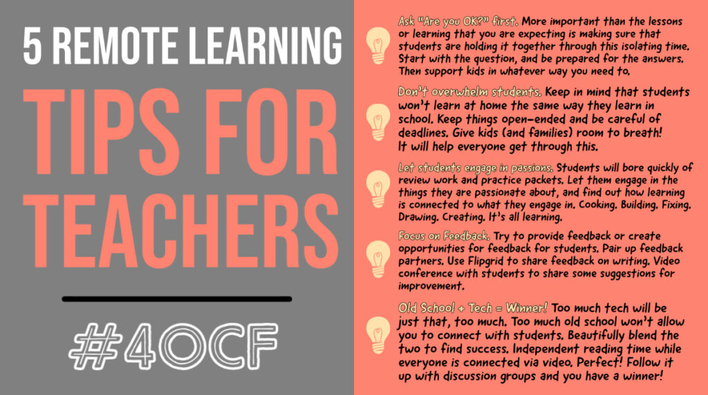 5 Remote Learning Tips for Teachers
