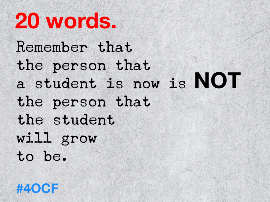 20 Words. Growth.