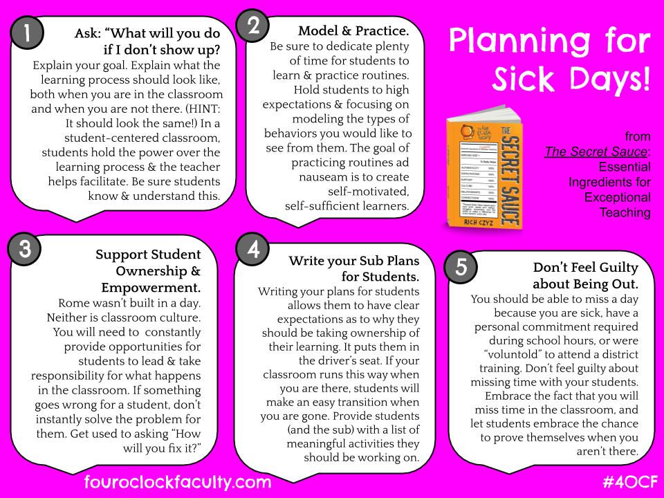 Planning for Sick Days