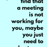 20 Words: Your Own Meeting