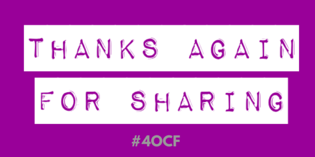 Thanks Again for Sharing