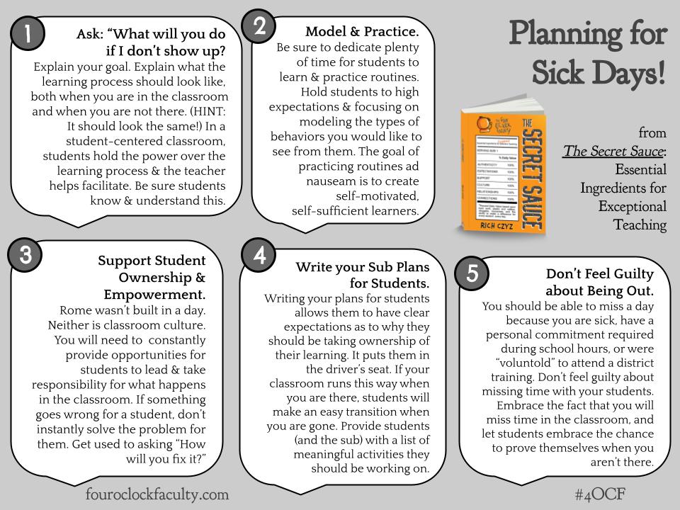 Planning for Sick Days