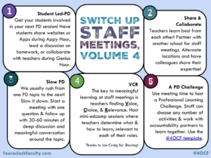 Switching Up Staff Meetings, Volume 4 – 4 O'Clock Faculty
