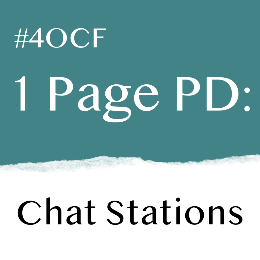 One Page PD: Chat Stations