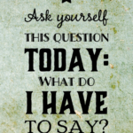 Ask Yourself