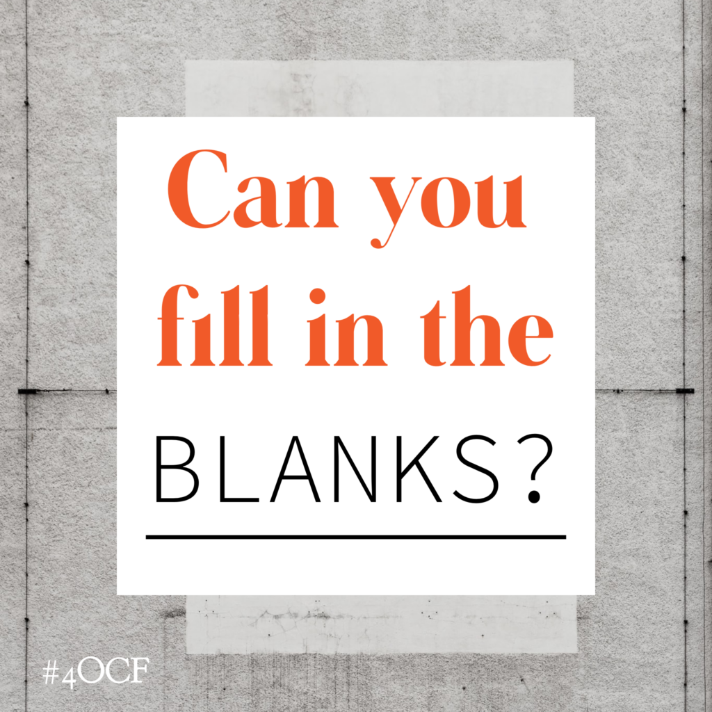 Fill in the Blanks