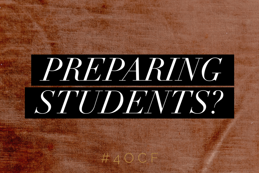 Preparing Students (Dewey Post #1)