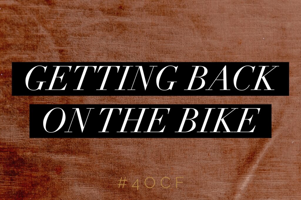 Getting Back on the Bike (Dewey Post #4)
