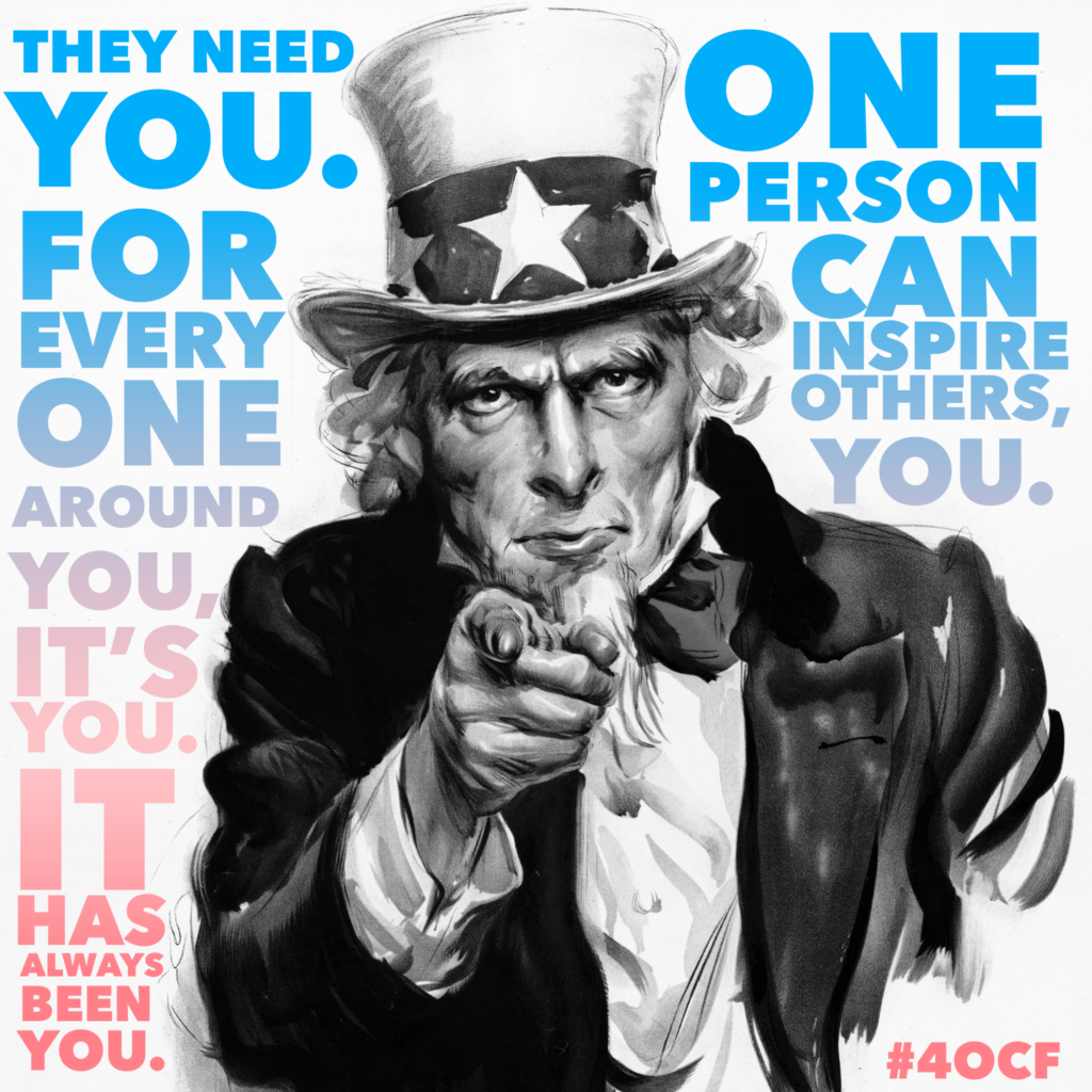 It’s you.
