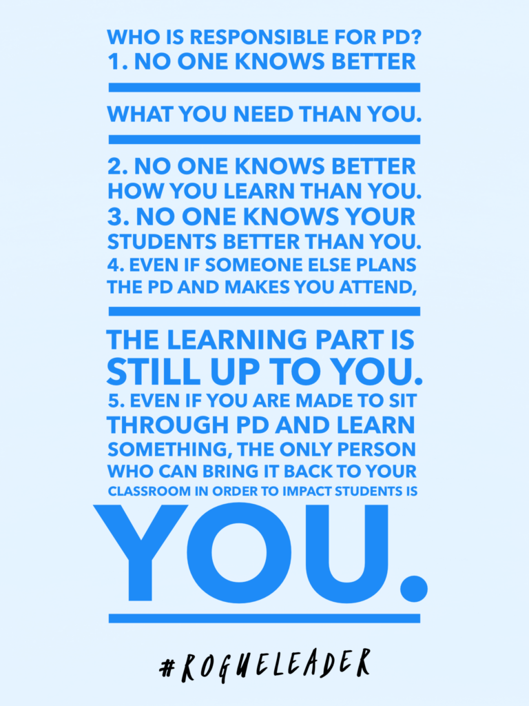 Who is responsible for Professional Development?