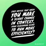 Small Context Changes