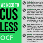 5 Things We Need to Focus On Less