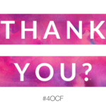 Thank You?