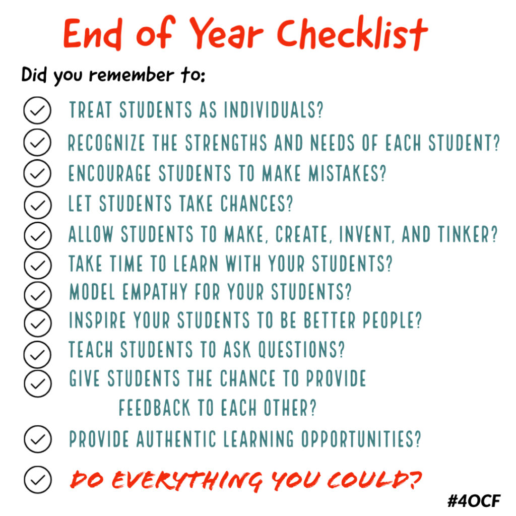 EOY Checklist