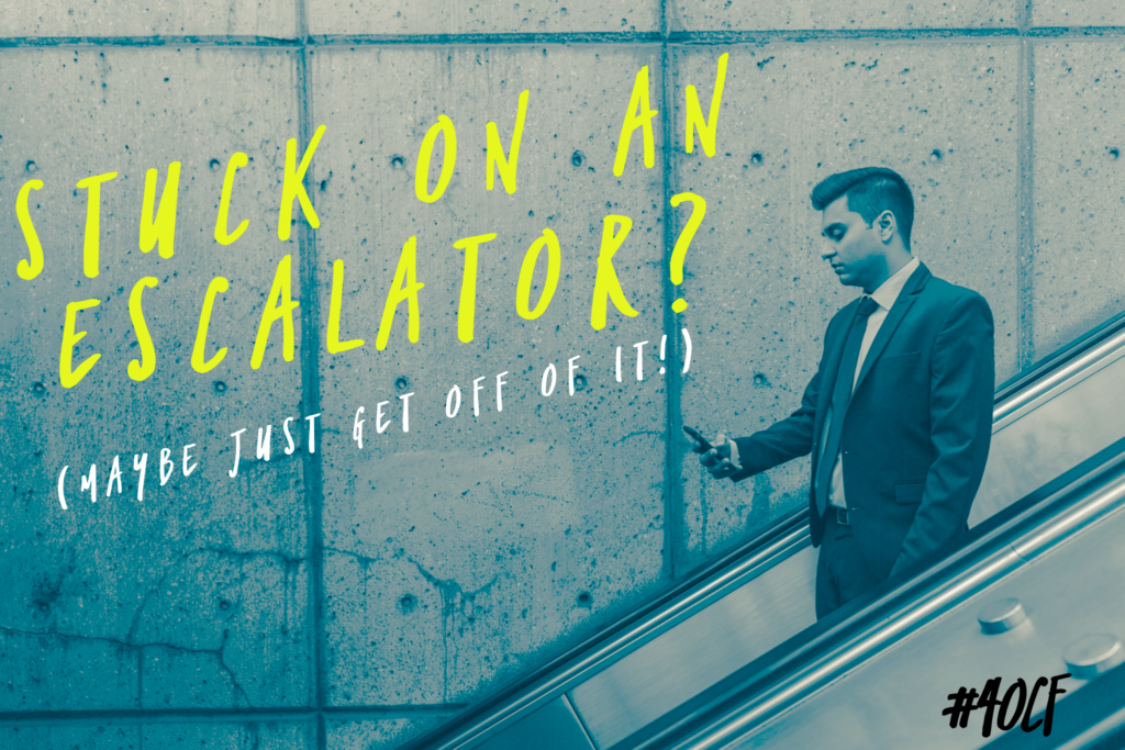 Stuck on an Escalator